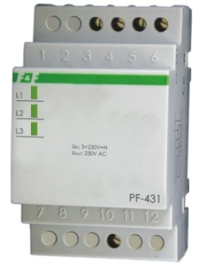 F&F Automatyczny przełącznik faz 16A 3x230V+N PF-431 1