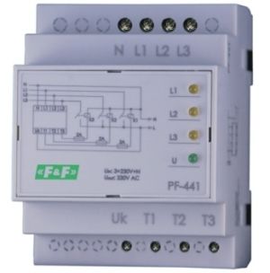 F&F Automatyczny przełącznik faz do współpracy ze stycznikami PF-441 1