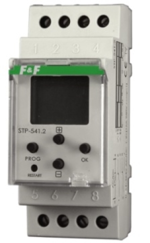 F&F Przekaźnik czasowy 2x16A 1sek-99h 24-264V AC/DC (STP-541) 1