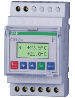 F&F Regulator temperatury 0-60st 1P 16A cyfrowy CRT-04 1