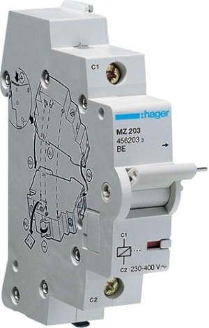 Hager Wyzwalacz wzrostowy 230-415V AC/DC MZ203 1