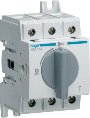 Hager Rozłącznik izolacyjny 3P 40A HAB304 1