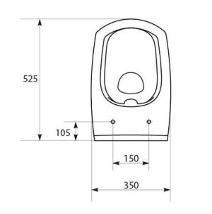 Miska WC Cersanit Carina CleanOn wisząca (K31-046) 3