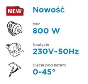 Wyrzynarka Graphite Wyrzynarka 800W wskaźnik laserowy (58G072) 8