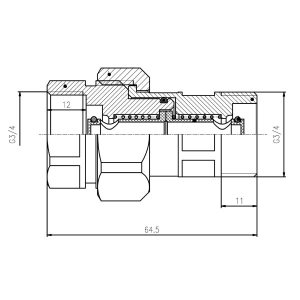 Ferro Szybkozłącze 3/4" do naczynia przeponowego - SN01 2
