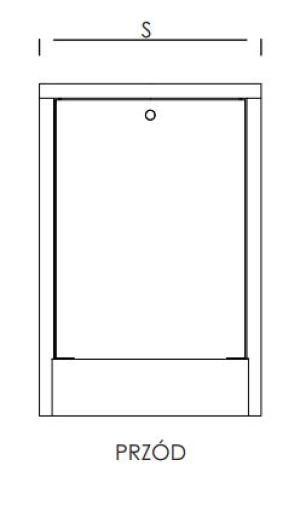 Gorgiel Szafka n/t SGP-0 do rozdzielacza na 4 obwodów biała 1041111110 3