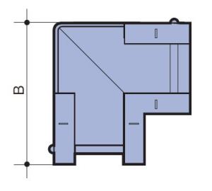 Wavin Narożnik zewnętrzny Kanion 100x100/90 PVC grafitowy (3060352309) 2