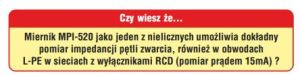 Sonel Miernik parametrów instalacji elektrycznej MPI-520 wielofunkcyjny (WMPLMPI520) 9