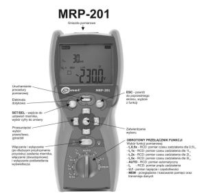 Sonel Miernik zabezpieczeń różnicowoprądowych MRP-201 WMPLMRP201 5