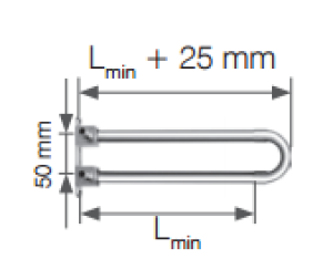 KAN-therm Kolano mosiężne Push 18x2,5 200mm z rurą miedzianą 15mm ze wspornikiem zespolone niklowany 9015.240 2