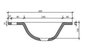 Umywalka Elita Ozi 81cm (145125) 4