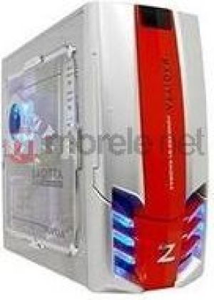 Obudowa RaidMax Sagitta ATX bez zasilacza silver-red 1