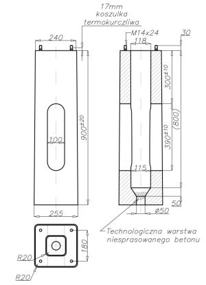ROSA Fundament betonowy B-50 311150 2