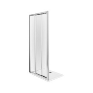 Koło Drzwi 3-elementowe 90x190cm szkło przezroczyste profil chrom (ZDRS90222003) 1