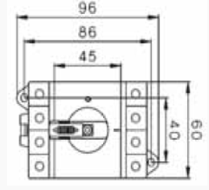 Eti-Polam Rozłącznik PV DC 2P 1000V LS25 SMA A2 4660061 3