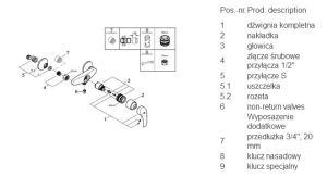 Bateria prysznicowa Grohe Eurosmart chrom (33555002) 3