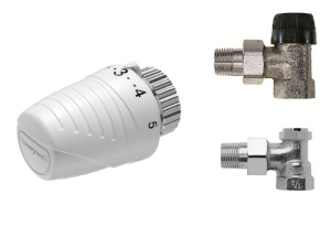 Honeywell Głowica termostatyczna Thera4 + zawór grzejnikowy + zawór powrotny (VTL320EA15) 1