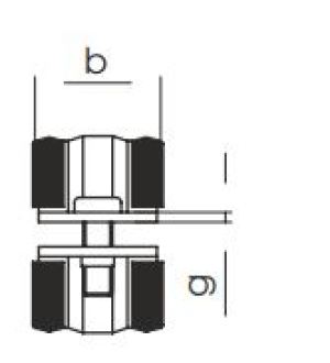 Gorgiel Uchwyt stalowy do rur uszczelką EPDM podwójny 1/2" (1031226020) 3