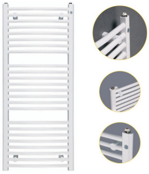 Grzejnik łazienkowy Instal-Projekt Omega R 50 cmx70 cmcm biały (OMER-50/70) 2