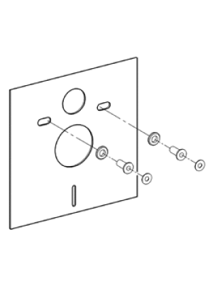 Grohe Uszczelka wygłuszająca do miski WC Rapid SL (37131000) 2