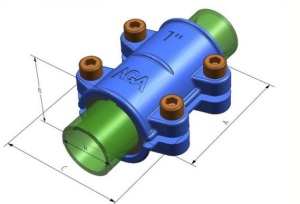 AGAflex Obejma naprawcza OBA 2" 11010006 2