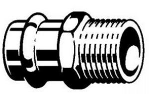 Viega Złączka przejściowa z SC-Contur 15mm x GZ 1/2" brąz - 105044 2