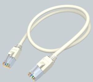 Molex PN patch cord RJ45,568A/B, FTP, PowerCat 6, PVC 1m, szary (PCD-00305-0E) 1