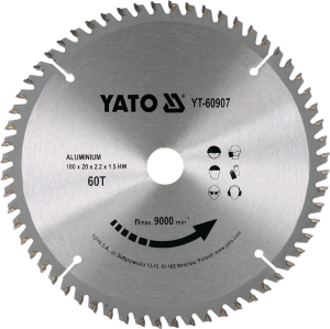 Yato Piła tarczowa do aluminium 180x52x20mm YT-60907 1
