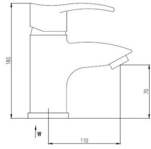 Bateria umywalkowa Deante Rigalo stojąca chrom (BDJ021M) 3