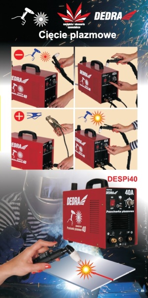 Dedra Przecinarka plazmowa inwertorowa 40A - DESPi40 6