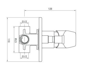 Bateria prysznicowa Deante Cynia chrom (BCY 044P) 2