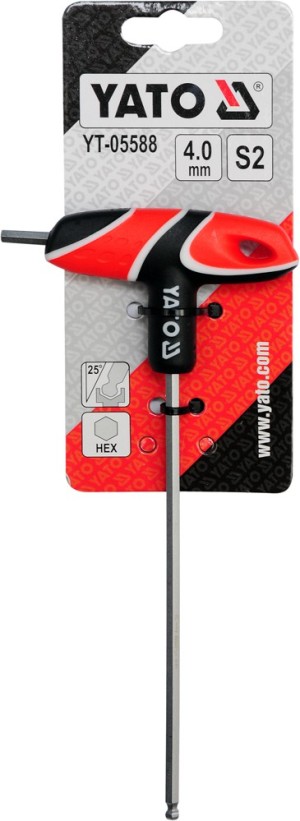 Yato Klucz imbusowy hex typ T 4mm z kulką (YT-05588) 2