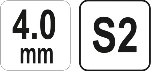 Yato Klucz imbusowy hex typ T 4mm z kulką (YT-05588) 4