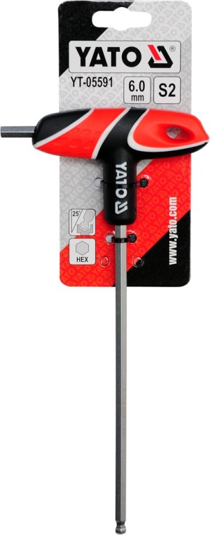 Yato Klucz imbusowy hex typ T 6mm z kulką (YT-05591) 2