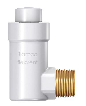 Flamco Odpowietrznik automatyczny FlexVent R 1/2" kątowy biały (27711) 1