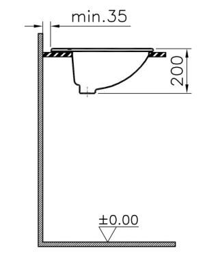 Umywalka VitrA Arkitekt 60cm (6030B003-0001) 4