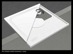 Brodzik Kaldewei SP-5 kwadratowy 90 cm x 90 cm (4237 4798 0001) 4