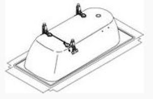 Kaldewei Nogi /stelaż do wanny Typ 5030 (5814 7002 0000) 2