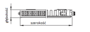Kermi Grzejnik Therm X2 Profil-V 22 300x1400mm - FTV220301401R1K 4
