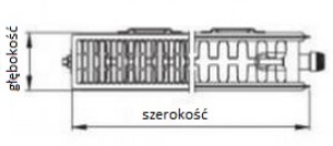 Kermi Grzejnik Therm X2 Profil-V 22 600x1100mm FTV220601101R1K 4