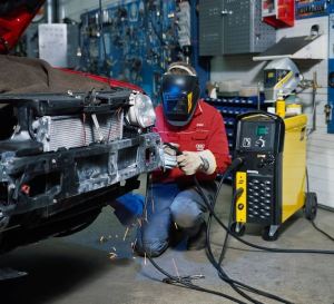 Esab Spawarka półautomat Origo Mig C340 PRO 4WD + przyłbica WARIOR TECH + rękawice 0479100278 5