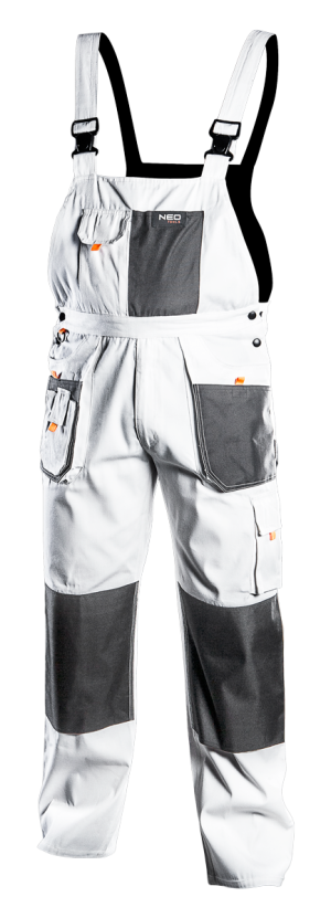 Neo Spodnie robocze na szelkach białe rozmiar LD - 81-140-LD 1