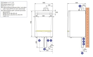 Piec gazowy De Dietrich Kocioł gazowy kondensacyjny MCA 90 iSYSTEM 15,8-89,5kW 100016201 2
