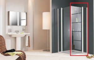 Huppe Drzwi skrzydłowe 501 Design Pure 100cm srebrny mat szkło 510612.087.321 1