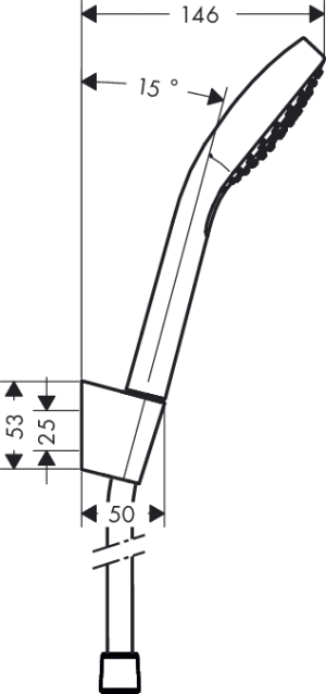 Zestaw prysznicowy Hansgrohe Croma Select S punktowy biały (26421400) 2