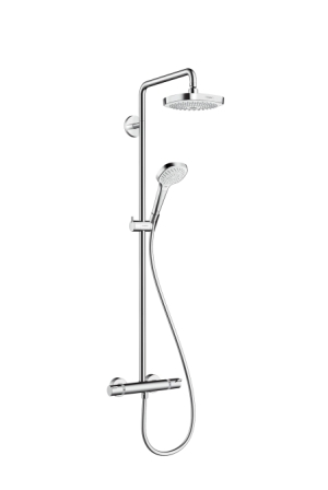 Zestaw prysznicowy Hansgrohe Croma Select E z deszczownicą z baterią termostatyczną chrom (27256400) 1