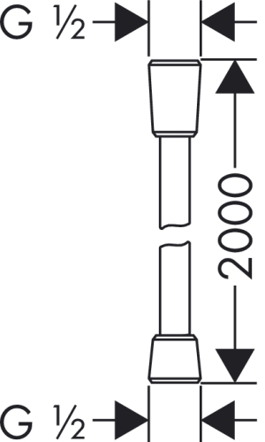Wąż prysznicowy Hansgrohe Isiflex chrom 200cm (28274000) 2