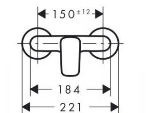Bateria prysznicowa Hansgrohe Logis chrom (71600000) 3