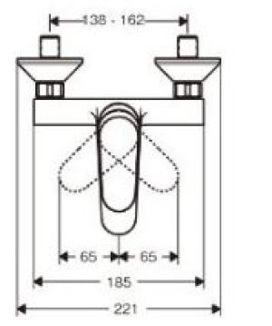 Bateria wannowa Hansgrohe Focus ścienne chrom (31940000) 3