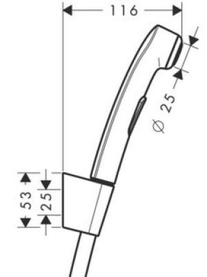 Bateria bidetowa Hansgrohe Focus stojąca chrom (31926000) 3